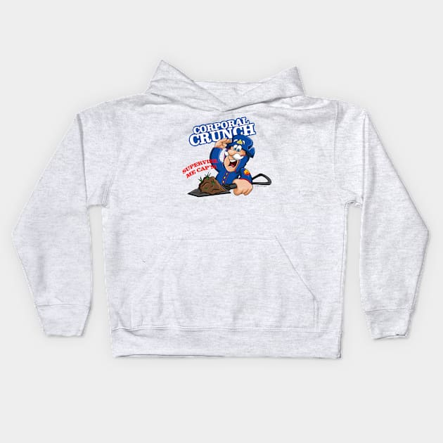 Corporal Crunch Kids Hoodie by SaltyTees